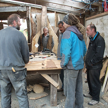 natural edge wood course